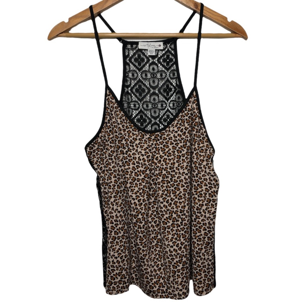 In Bloom by Jonquil Leopard Print Intimate Sleepwear Top Sz Small / Medium NEW